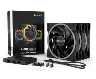 BE QUIET! Zestaw wentylatorów Light Wings 140mm PWM High-speed 3-Pack BL079 - 699466 - zdjęcie 5
